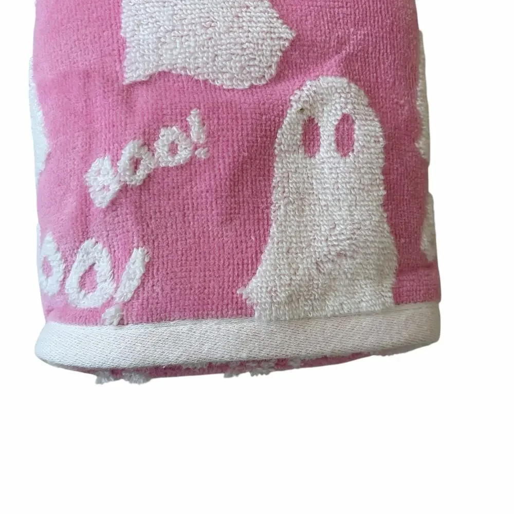 NEW Kassafina Pink Ghost Hand Towels 2pc 100% Cotton Viral Halloween Boo